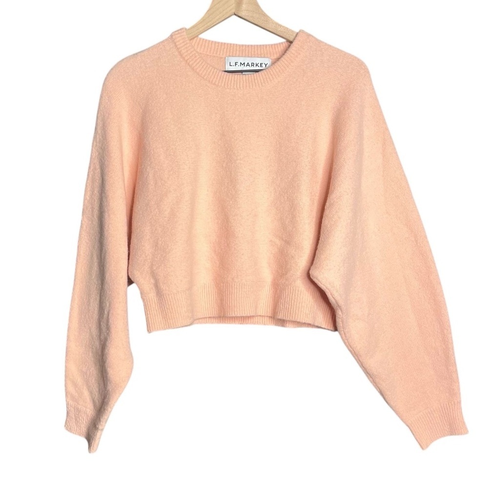 L.F. Markey Verne Knit Pink Jumper Sweater Cropped Pale Pink Size 2